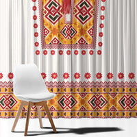 Slovakia Costume Window Curtain Traditional Folk Pattern
