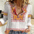 Slovakia Costume Women Casual Shirt Traditional Folk Pattern