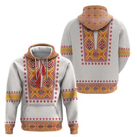 Slovakia Costume Zip Hoodie Traditional Folk Pattern