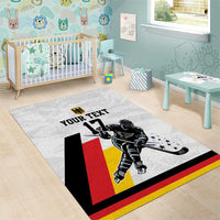Custom Germany Ice Hockey Area Rug Retro Jersey
