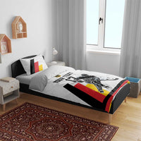 Custom Germany Ice Hockey Bedding Set Retro Jersey