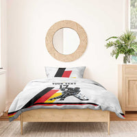 Custom Germany Ice Hockey Bedding Set Retro Jersey