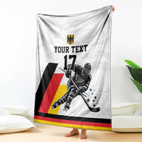 Custom Germany Ice Hockey Blanket Retro Jersey
