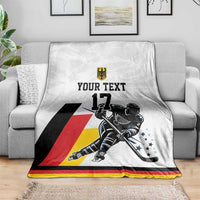 Custom Germany Ice Hockey Blanket Retro Jersey