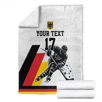 Custom Germany Ice Hockey Blanket Retro Jersey