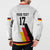 Custom Germany Ice Hockey Button Sweatshirt Retro Jersey
