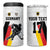 Custom Germany Ice Hockey 4 in 1 Can Cooler Tumbler Retro Jersey
