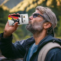 Custom Germany Ice Hockey 4 in 1 Can Cooler Tumbler Retro Jersey