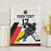 Custom Germany Ice Hockey Canvas Wall Art Retro Jersey