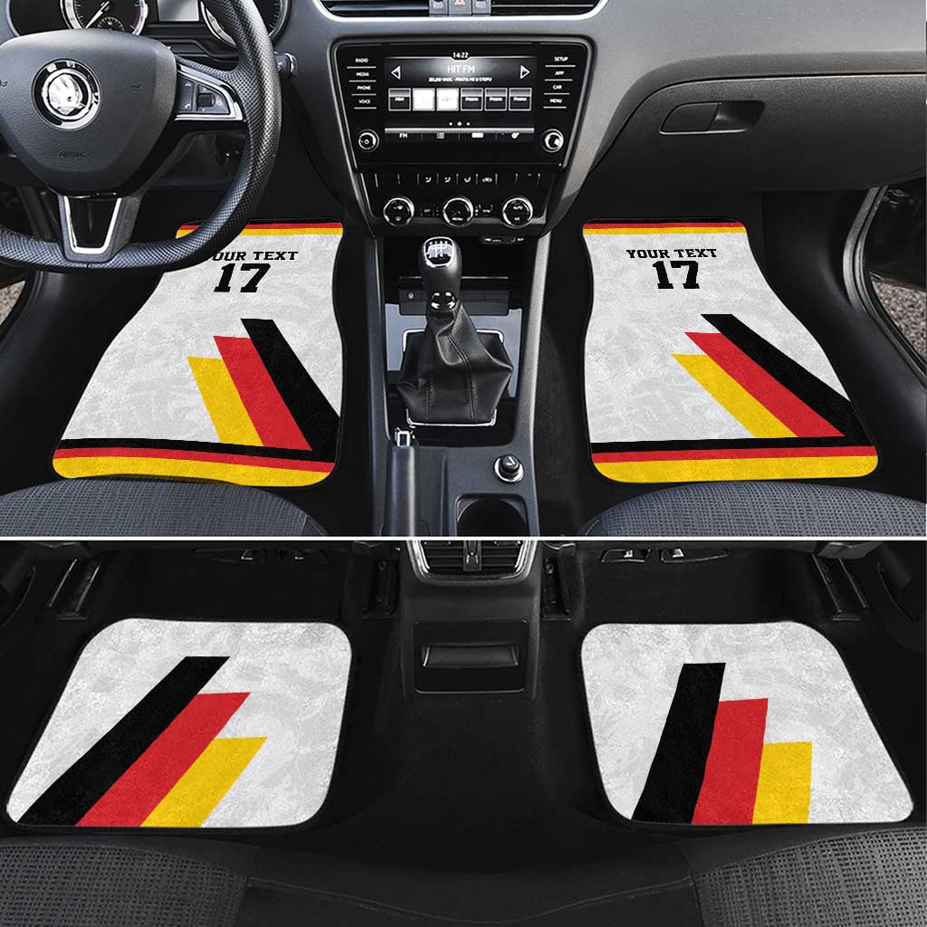 Custom Germany Ice Hockey Car Mats Retro Jersey