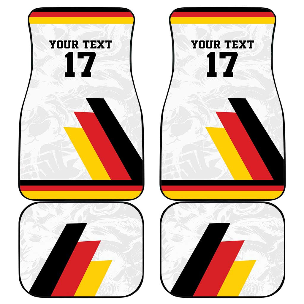 Custom Germany Ice Hockey Car Mats Retro Jersey