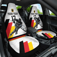 Custom Germany Ice Hockey Car Seat Cover Retro Jersey