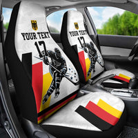Custom Germany Ice Hockey Car Seat Cover Retro Jersey