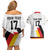 Custom Germany Ice Hockey Couples Matching Off Shoulder Short Dress and Hawaiian Shirt Retro Jersey