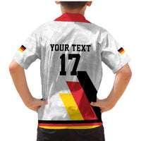Custom Germany Ice Hockey Family Matching Mermaid Dress and Hawaiian Shirt Retro Jersey