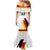 Custom Germany Ice Hockey Family Matching Mermaid Dress and Hawaiian Shirt Retro Jersey
