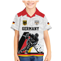 Custom Germany Ice Hockey Family Matching Mermaid Dress and Hawaiian Shirt Retro Jersey
