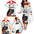 Custom Germany Ice Hockey Family Matching Off The Shoulder Long Sleeve Dress and Hawaiian Shirt Retro Jersey