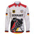 Custom Germany Ice Hockey Family Matching Short Sleeve Bodycon Dress and Hawaiian Shirt Retro Jersey