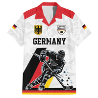 Custom Germany Ice Hockey Family Matching Summer Maxi Dress and Hawaiian Shirt Retro Jersey