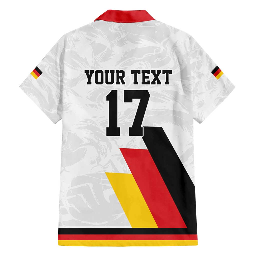 Custom Germany Ice Hockey Family Matching Summer Maxi Dress and Hawaiian Shirt Retro Jersey