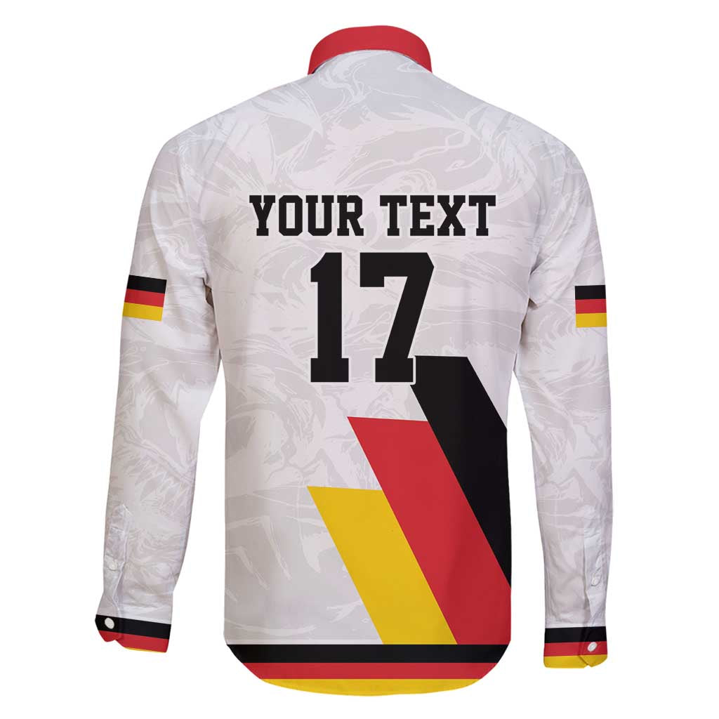 Custom Germany Ice Hockey Family Matching Tank Maxi Dress and Hawaiian Shirt Retro Jersey