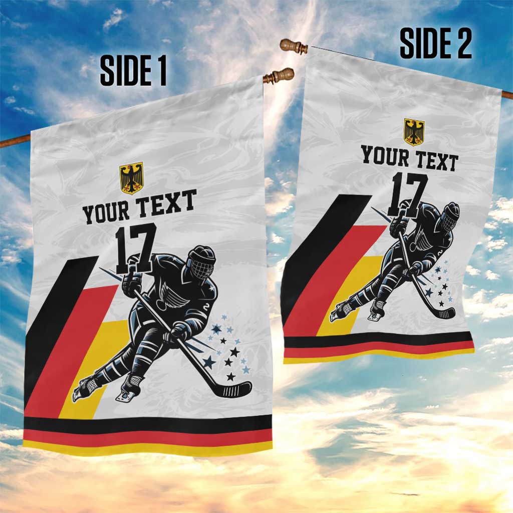 Custom Germany Ice Hockey Garden Flag Retro Jersey