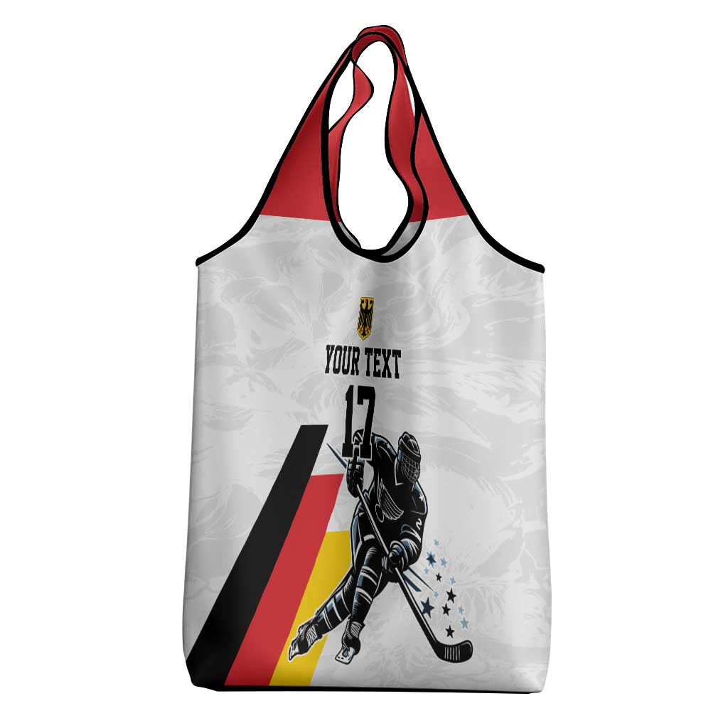Custom Germany Ice Hockey Grocery Bag Retro Jersey