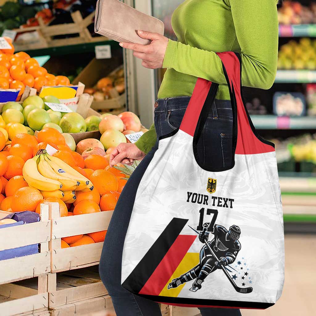 Custom Germany Ice Hockey Grocery Bag Retro Jersey