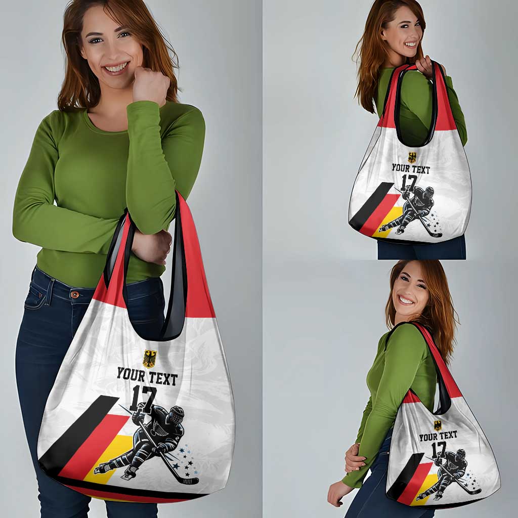 Custom Germany Ice Hockey Grocery Bag Retro Jersey
