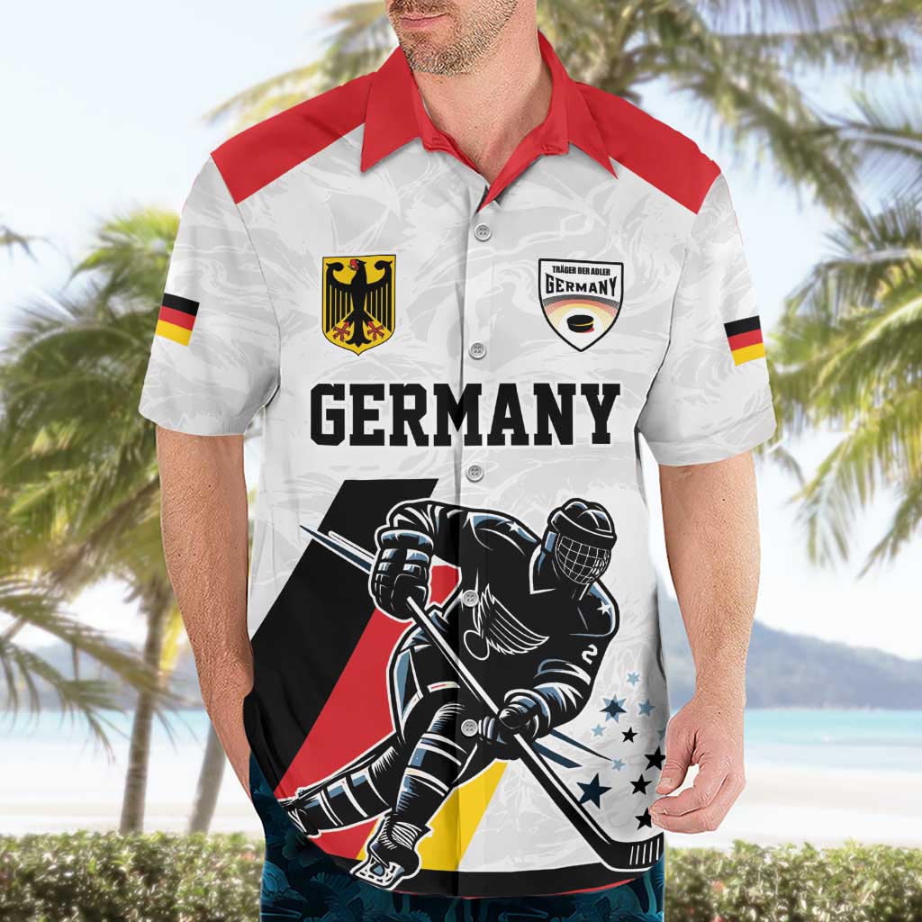 Custom Germany Ice Hockey Hawaiian Shirt Retro Jersey