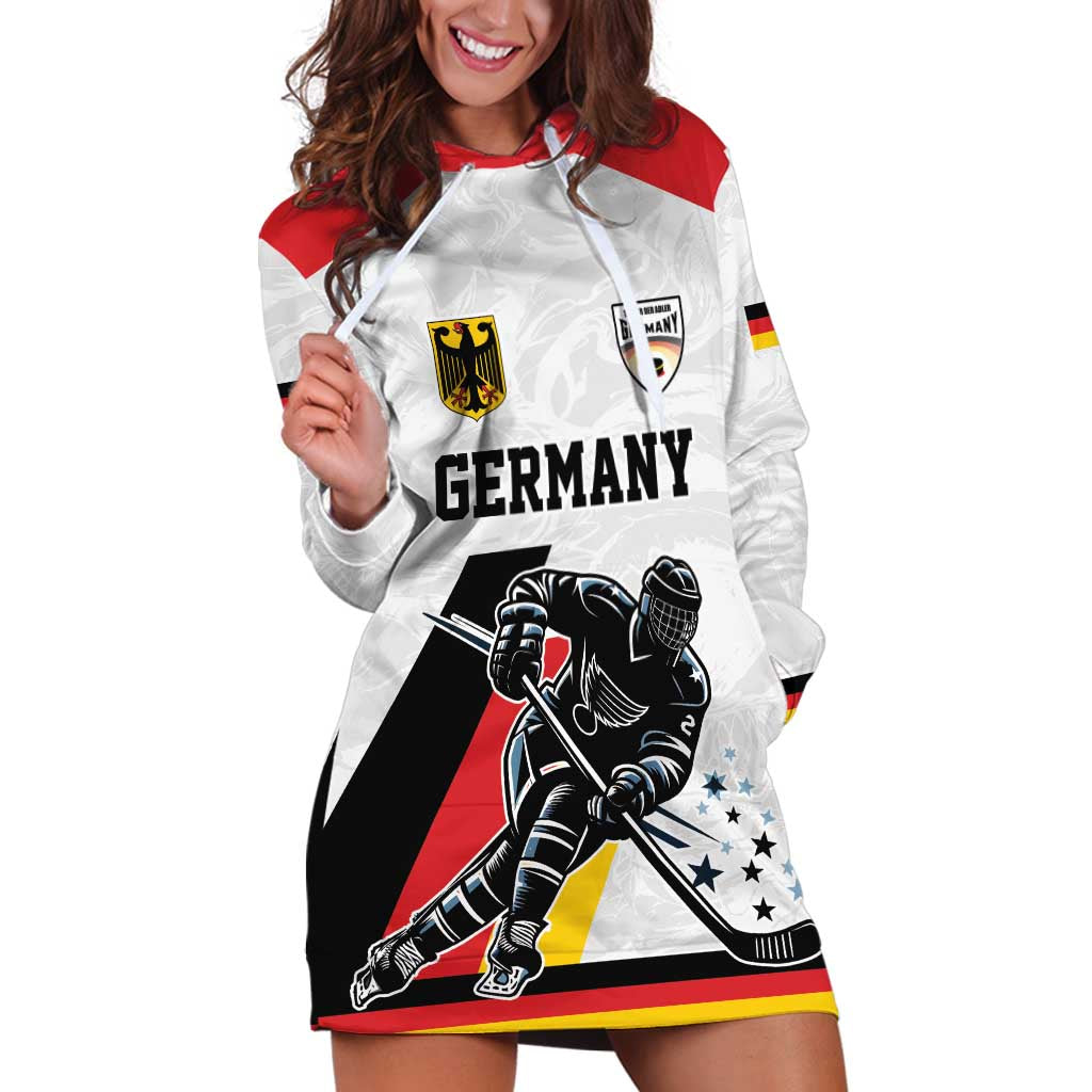 Custom Germany Ice Hockey Hoodie Dress Retro Jersey