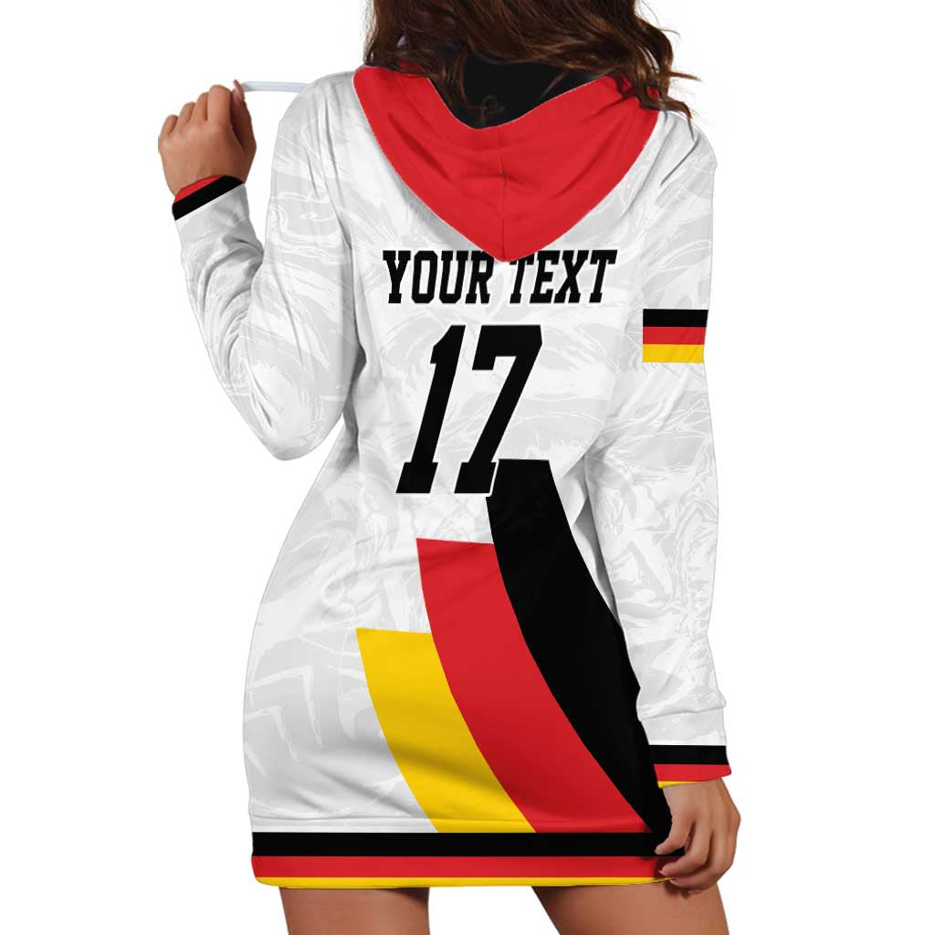 Custom Germany Ice Hockey Hoodie Dress Retro Jersey