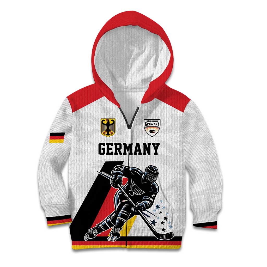 Custom Germany Ice Hockey Kid Hoodie Retro Jersey