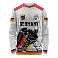 Custom Germany Ice Hockey Long Sleeve Shirt Retro Jersey