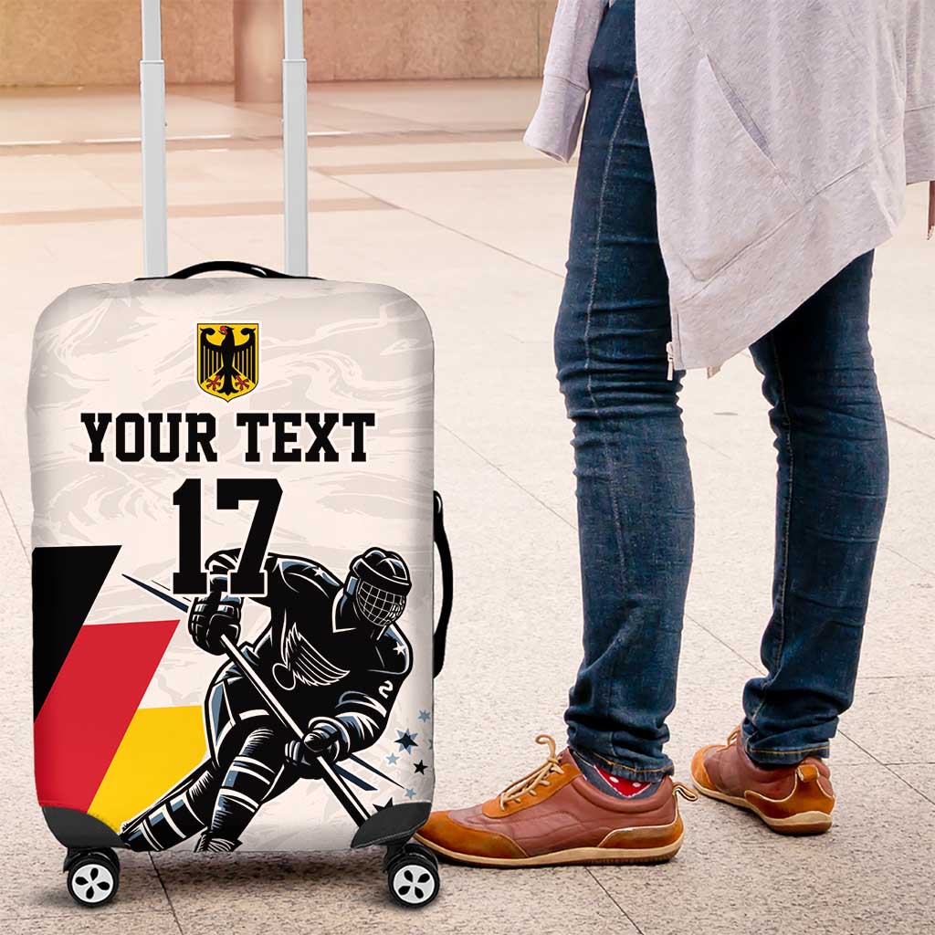 Custom Germany Ice Hockey Luggage Cover Retro Jersey