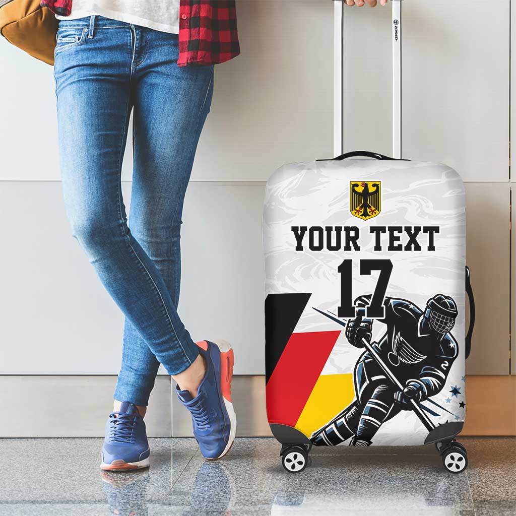 Custom Germany Ice Hockey Luggage Cover Retro Jersey