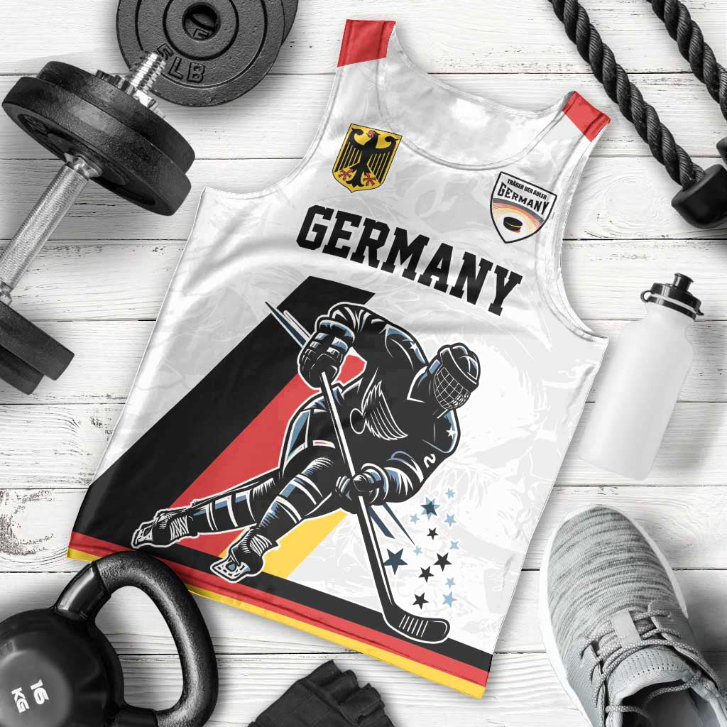 Custom Germany Ice Hockey Men Tank Top Retro Jersey