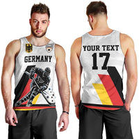 Custom Germany Ice Hockey Men Tank Top Retro Jersey