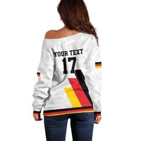 Custom Germany Ice Hockey Off Shoulder Sweater Retro Jersey
