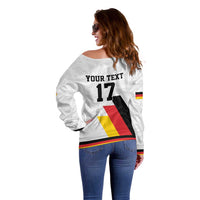 Custom Germany Ice Hockey Off Shoulder Sweater Retro Jersey