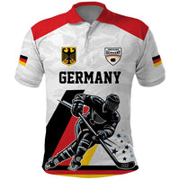 Custom Germany Ice Hockey Polo Shirt Retro Jersey