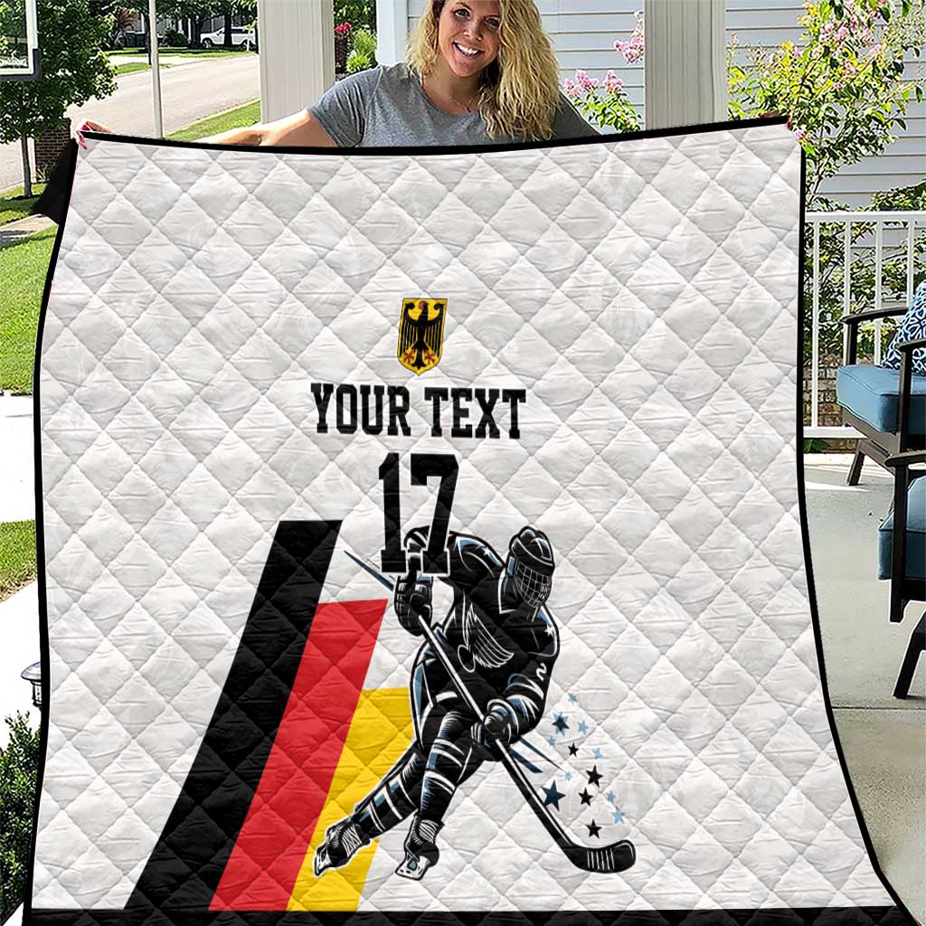 Custom Germany Ice Hockey Quilt Retro Jersey