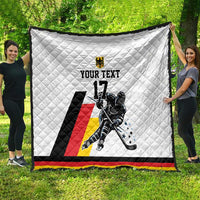 Custom Germany Ice Hockey Quilt Retro Jersey
