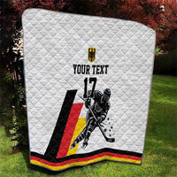 Custom Germany Ice Hockey Quilt Retro Jersey