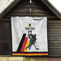 Custom Germany Ice Hockey Quilt Retro Jersey