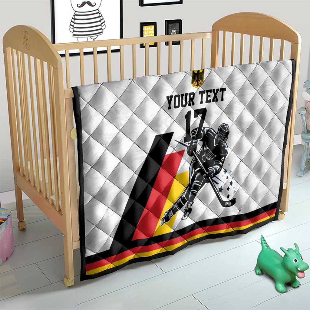 Custom Germany Ice Hockey Quilt Retro Jersey