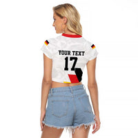 Custom Germany Ice Hockey Raglan Cropped T Shirt Retro Jersey