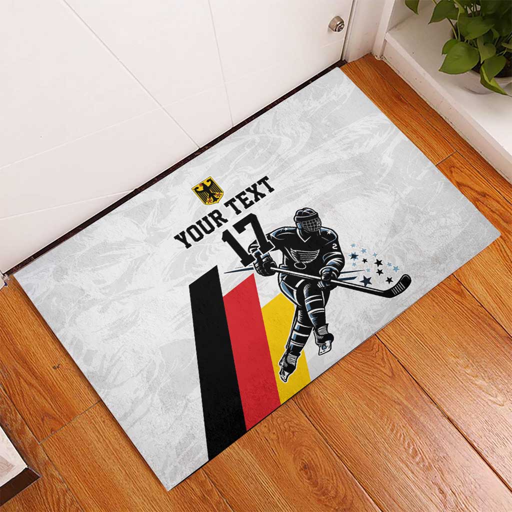 Custom Germany Ice Hockey Rubber Doormat Retro Jersey