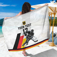 Custom Germany Ice Hockey Sarong Retro Jersey